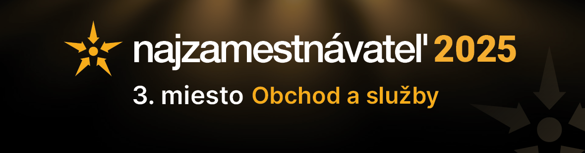Banner za 3. miesto v ankete Najzamestnávateľ 2025